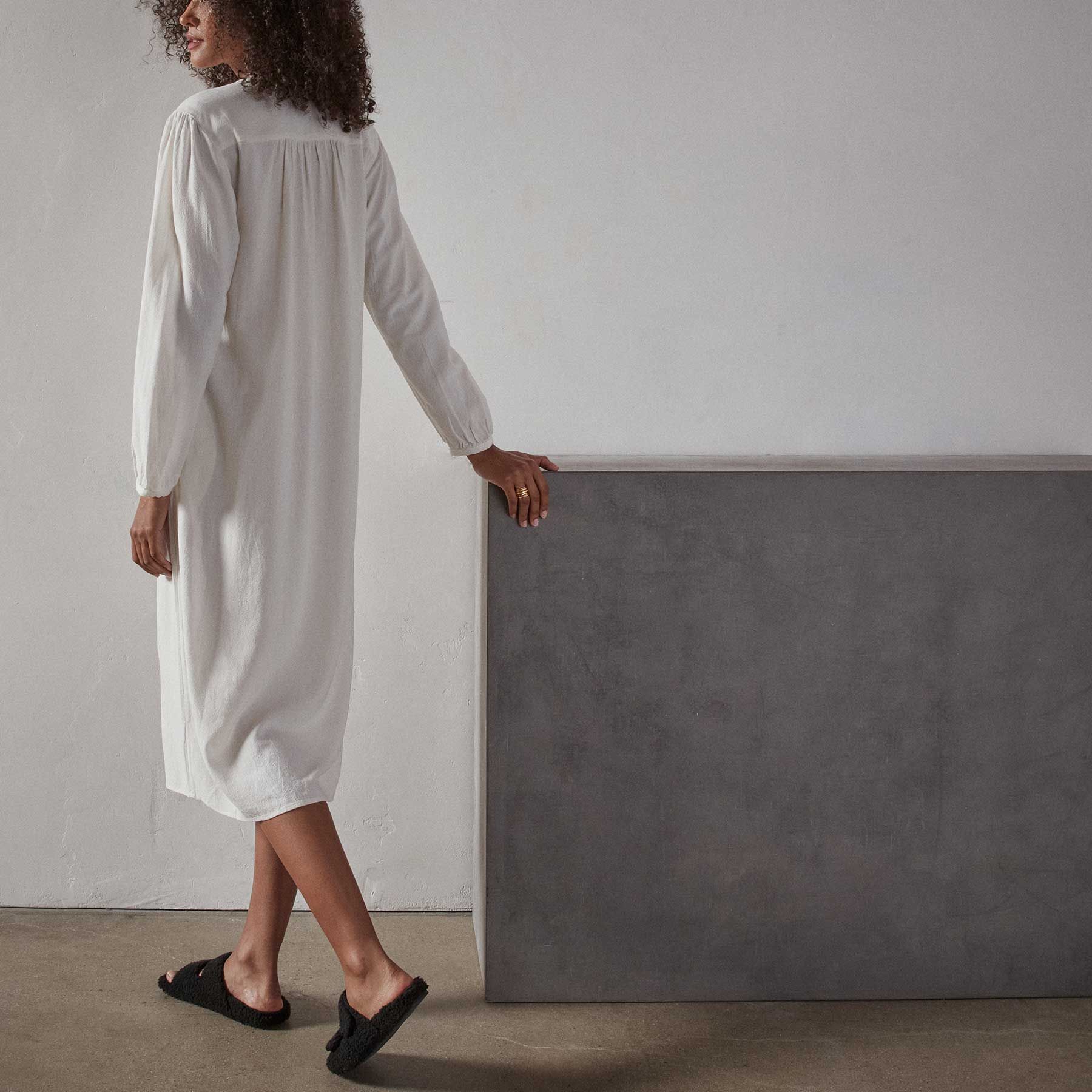 Peasant Dress - Ivory sold by James Perse product image thumbnail 5