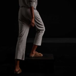 Vintage French Terry Cutoff Sweatpant - Fog Pigment sold by James Perse