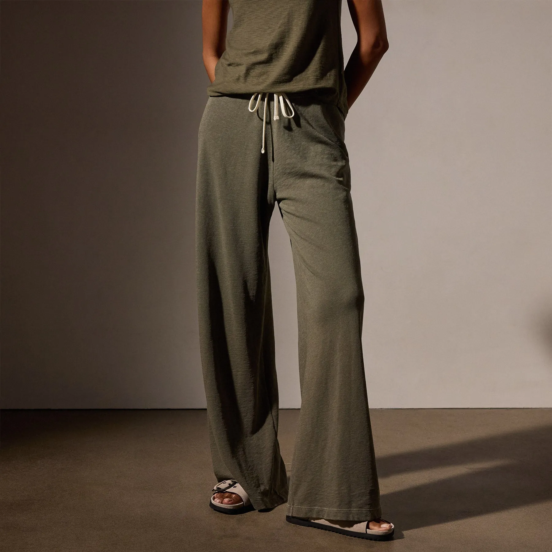 Wide Leg Sweatpant - Trooper Pigment sold by James Perse product image thumbnail 2