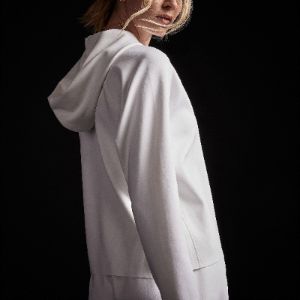 Double Knit Hoodie - White sold by James Perse