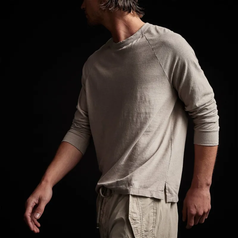 Soft Slub Jersey Raglan Shirt - Silt sold by James Perse
