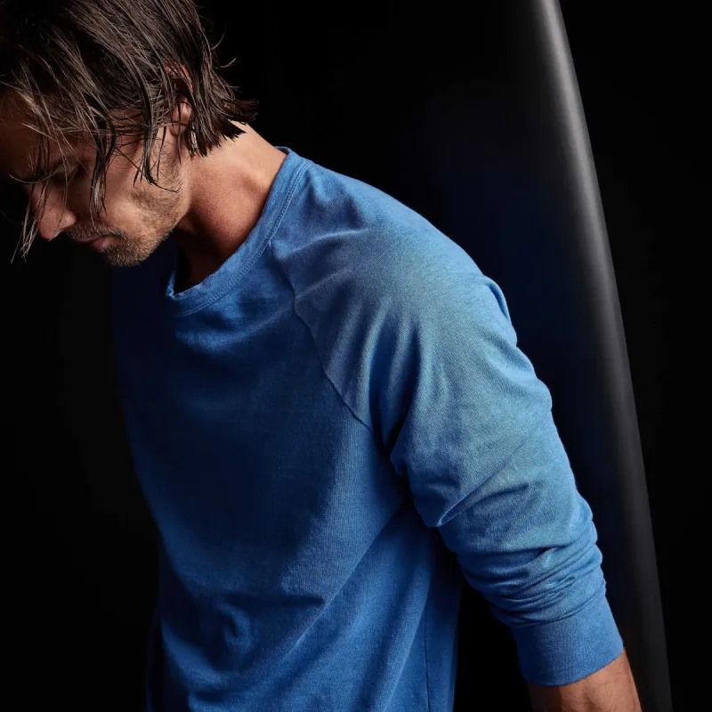 Soft Slub Jersey Raglan Shirt - Electric Blue sold by James Perse