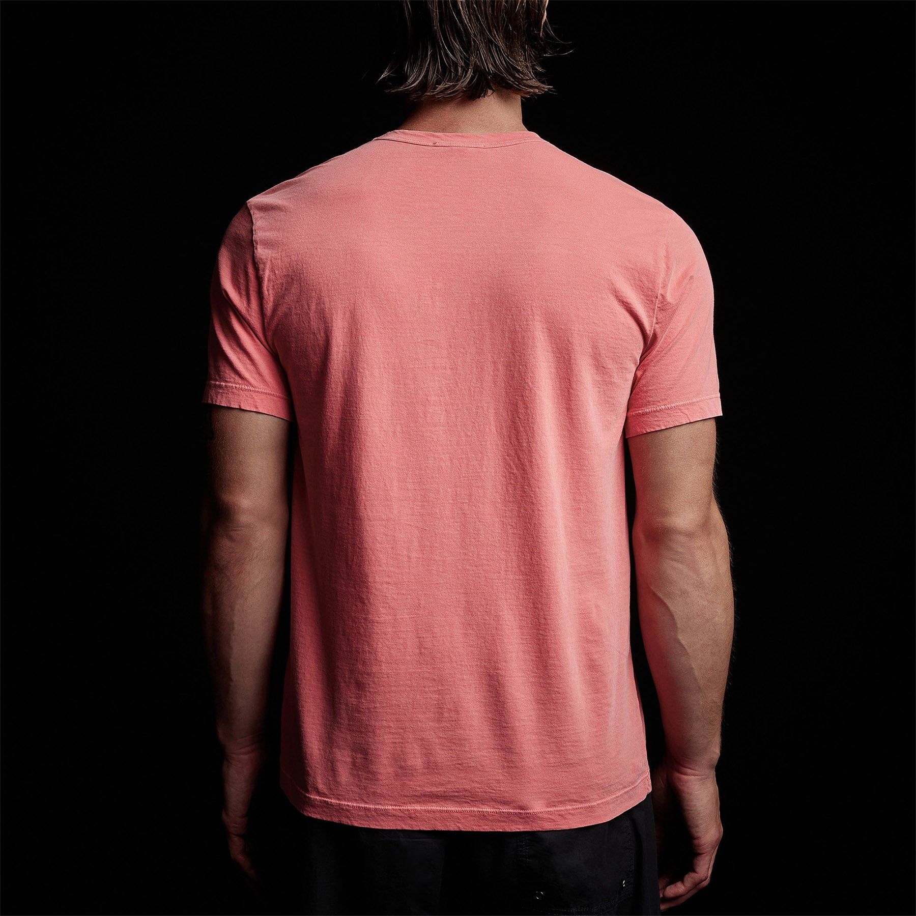 Short Sleeve Crew Neck - Flamingo Pigment sold by James Perse product image thumbnail 4