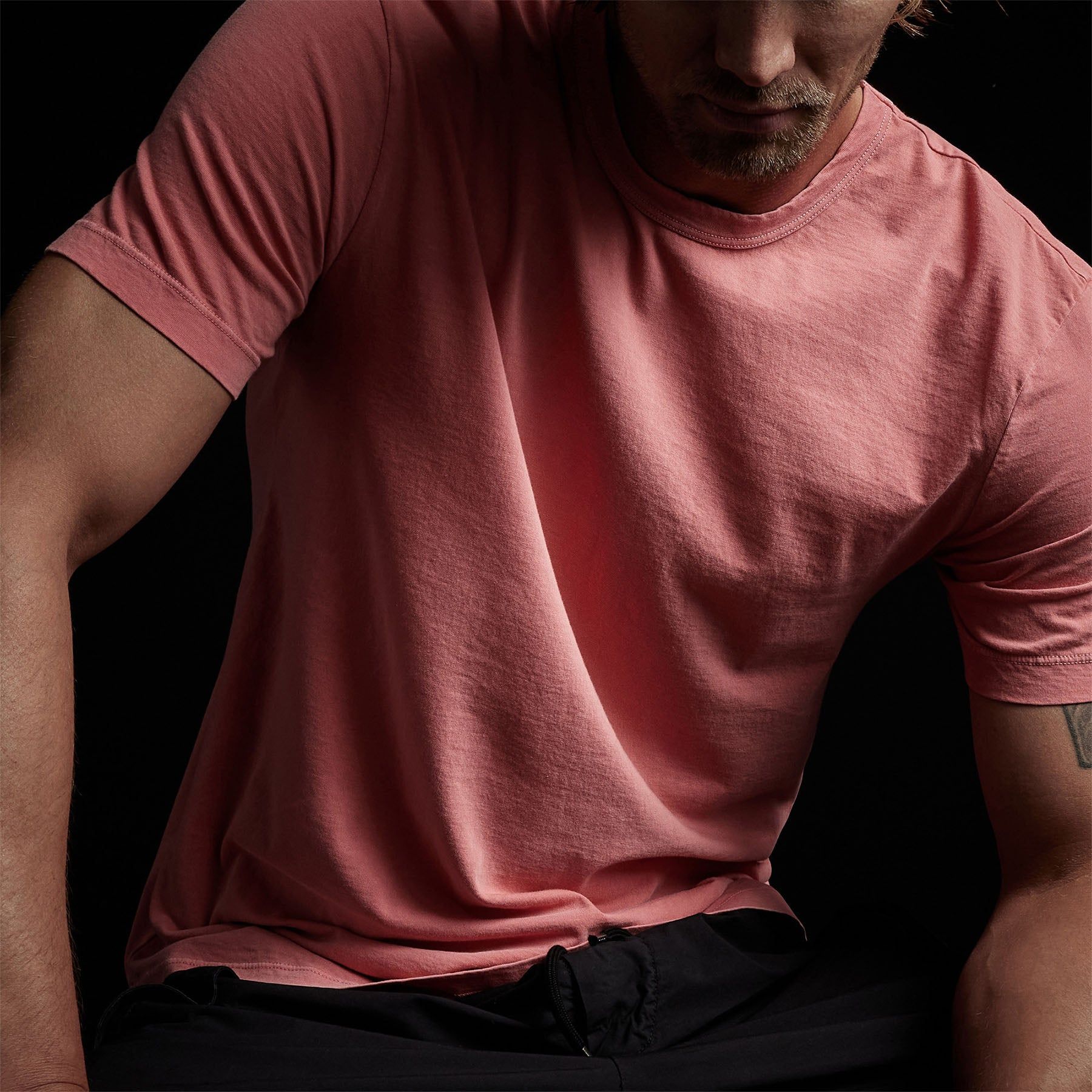 Short Sleeve Crew Neck - Flamingo Pigment sold by James Perse product image thumbnail 2