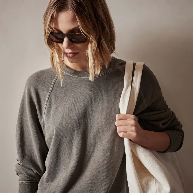 Vintage French Terry Relaxed Sweatshirt - Burro Pigment sold by James Perse