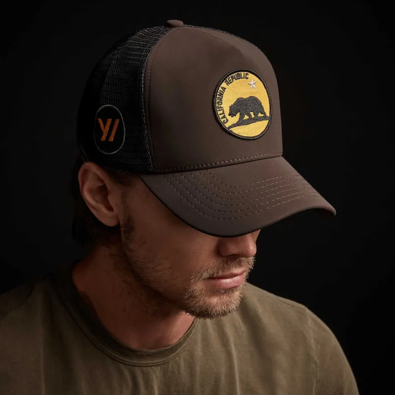 Bear Patch Trucker Hat - Kona made by James Perse