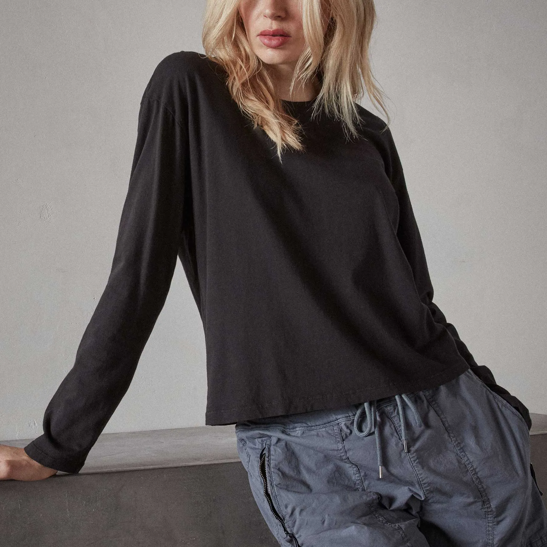 Vintage Boxy Tee - Black sold by James Perse