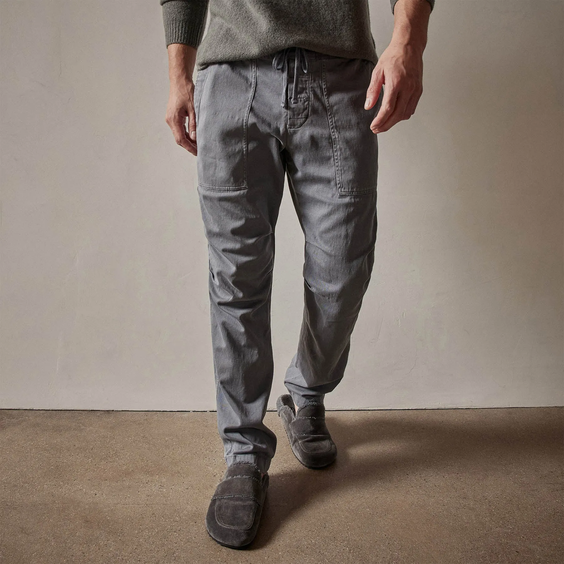 Army Cotton Slub Utility Pant - Arsenic Pigment sold by James Perse product image thumbnail 3