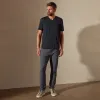 Luxe Lotus Jersey V Neck - French Navy sold by James Perse