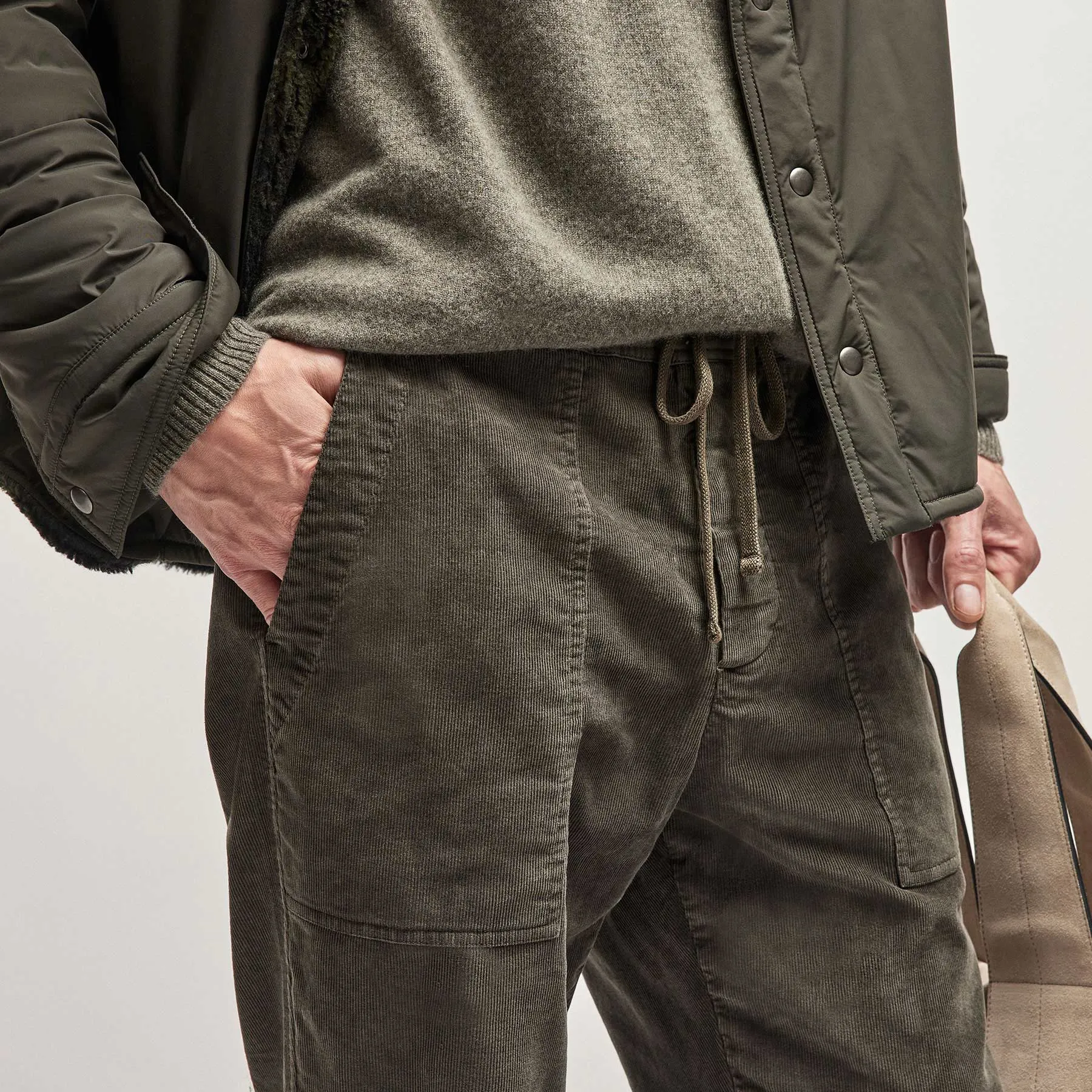Corduroy Utility Pant - Dark Olive Pigment sold by James Perse product image thumbnail 3