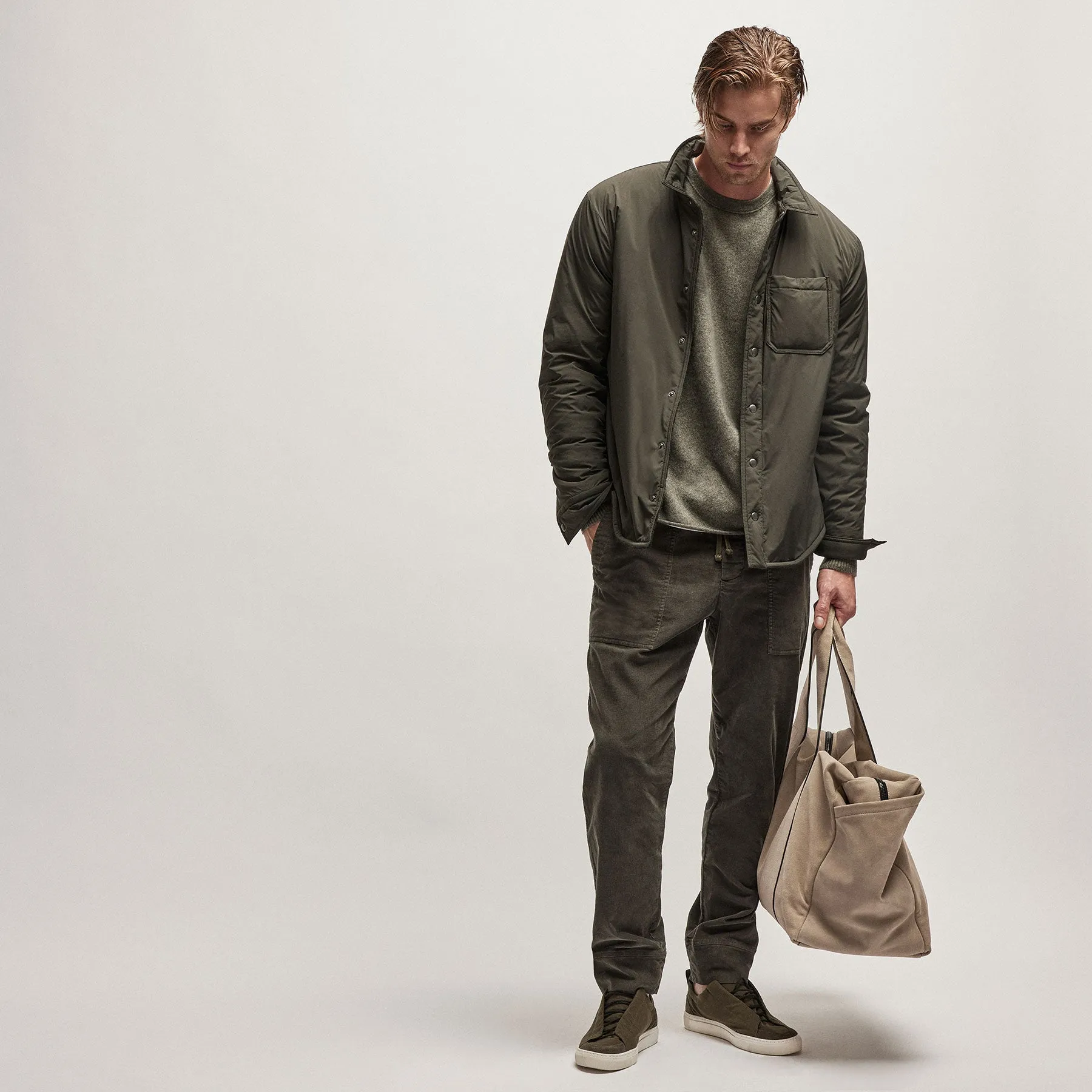 Corduroy Utility Pant - Dark Olive Pigment sold by James Perse product image thumbnail 2