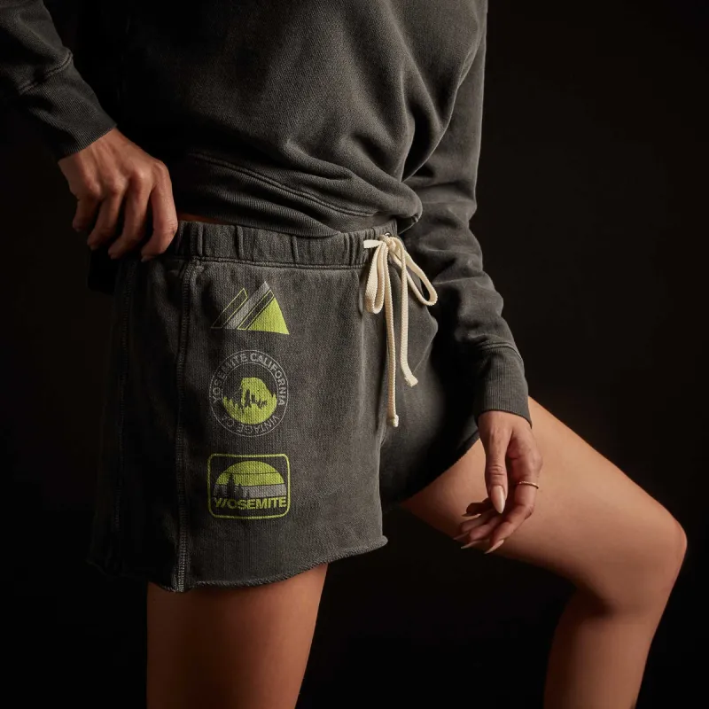 French Terry Sweat Short - Magma Pigment/Bright Neon sold by James Perse