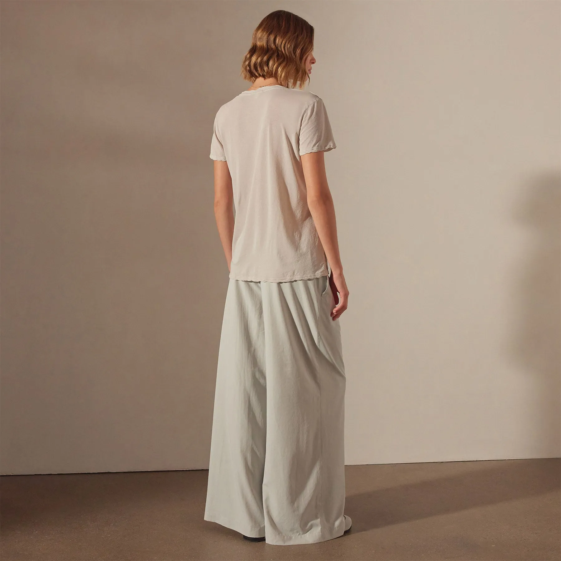 Stretch Jersey Short Sleeve - Salt sold by James Perse product image thumbnail 4