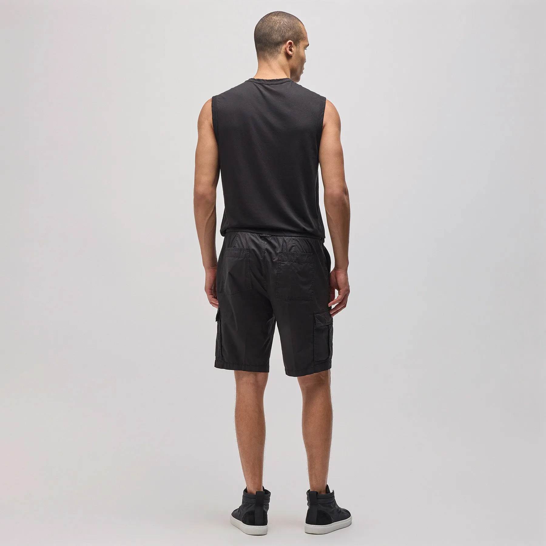 Stretch Poplin Cargo Short - Black sold by James Perse product image thumbnail 4