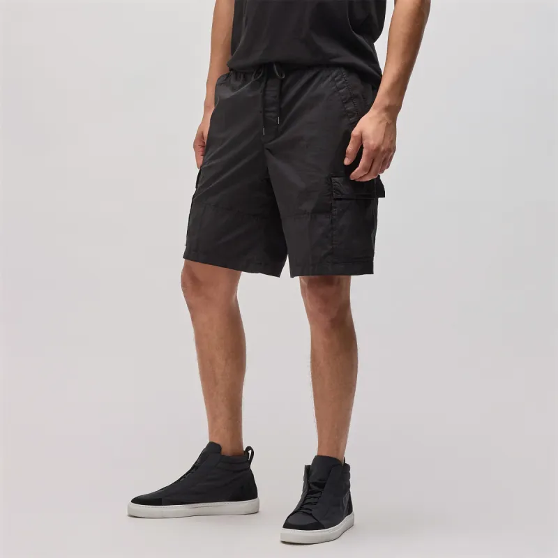 Stretch Poplin Cargo Short - Black sold by James Perse