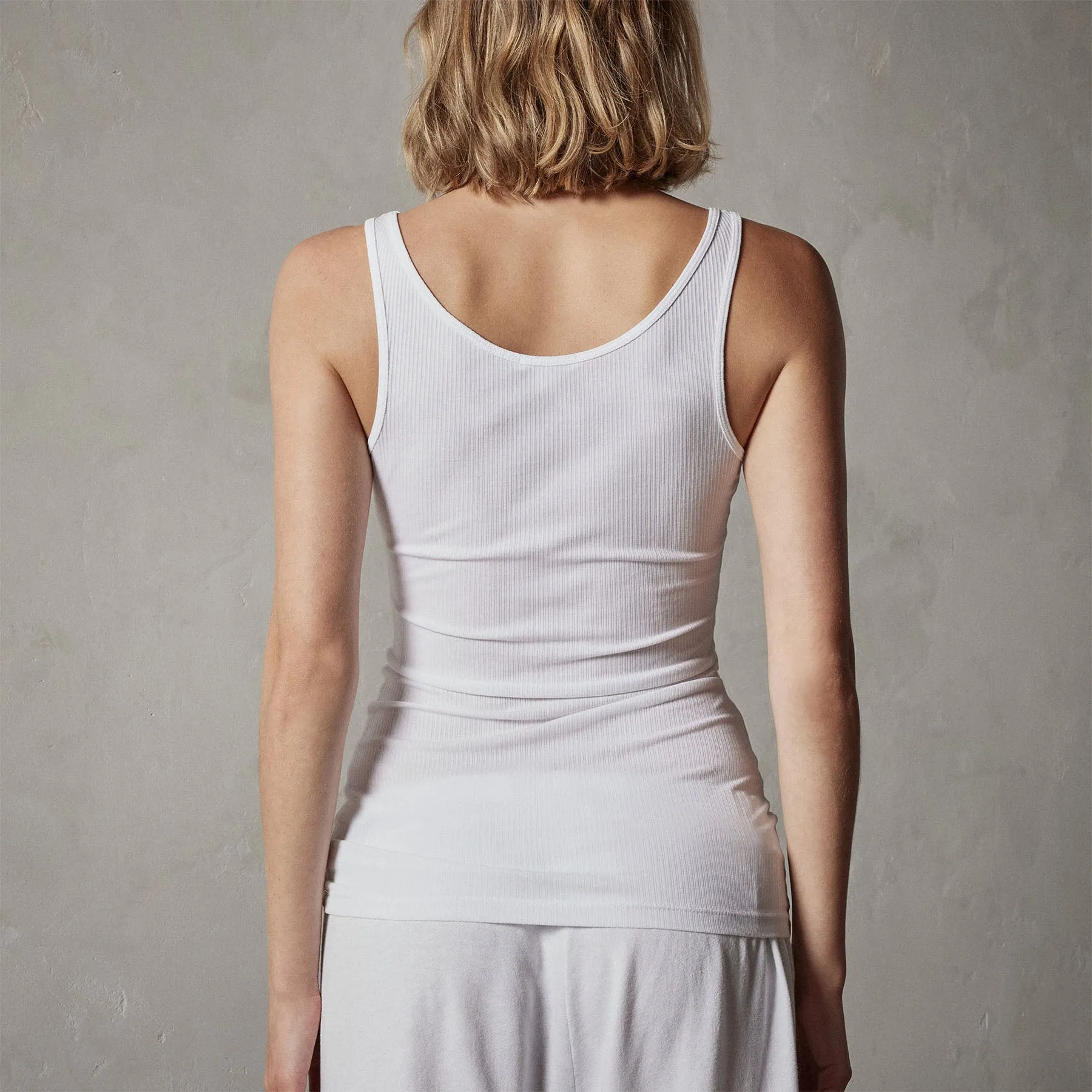 Ribbed Daily Tank - White sold by James Perse product image thumbnail 5