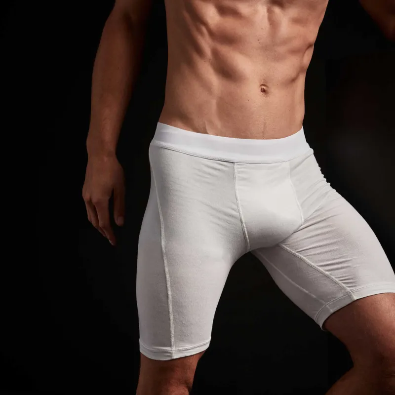 Elevated Lotus Sport Boxer Long - White made by James Perse