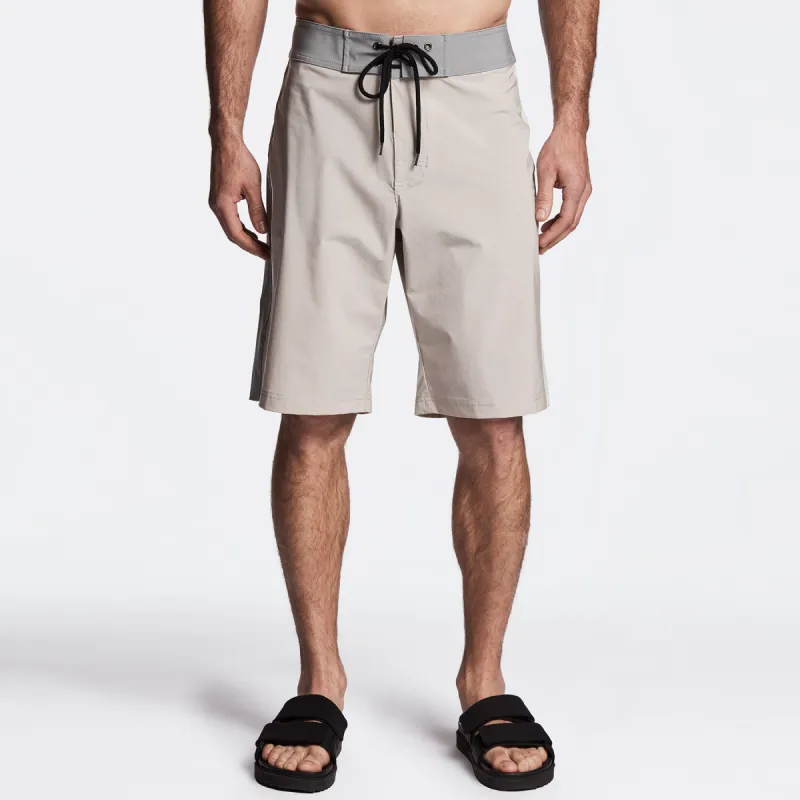 Y/OSEMITE Tri Color Boardshort - Sand/Stone/Shell sold by James Perse