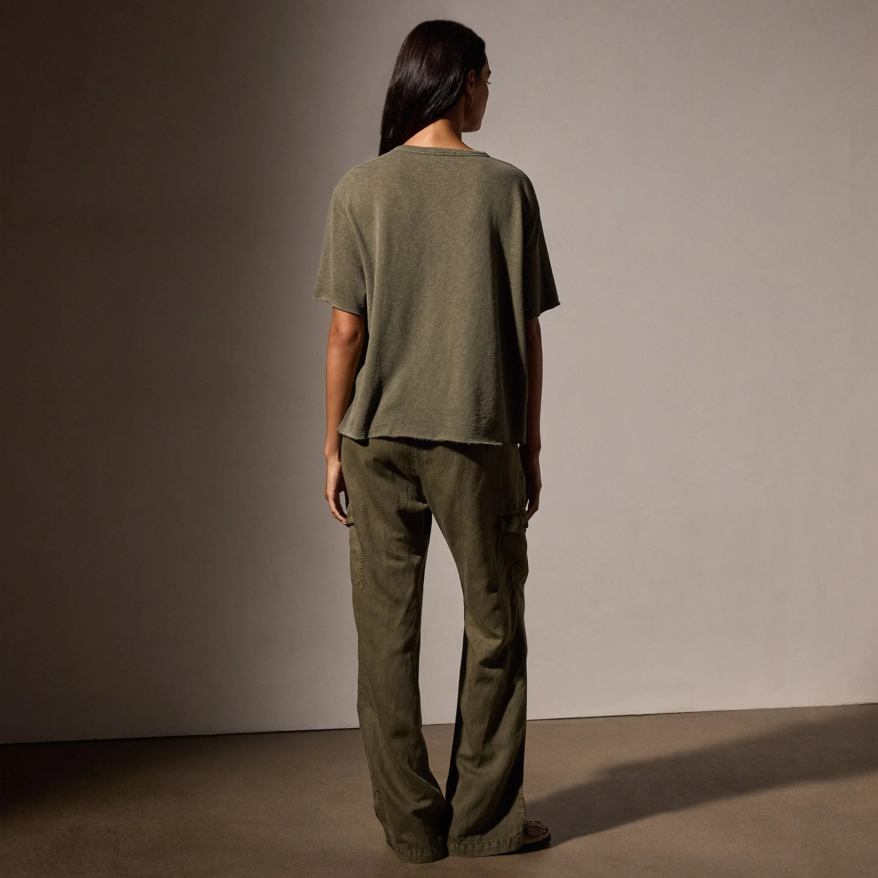 French Terry Boxy Short Sleeve Tee - Trooper Pigment sold by James Perse product image thumbnail 4