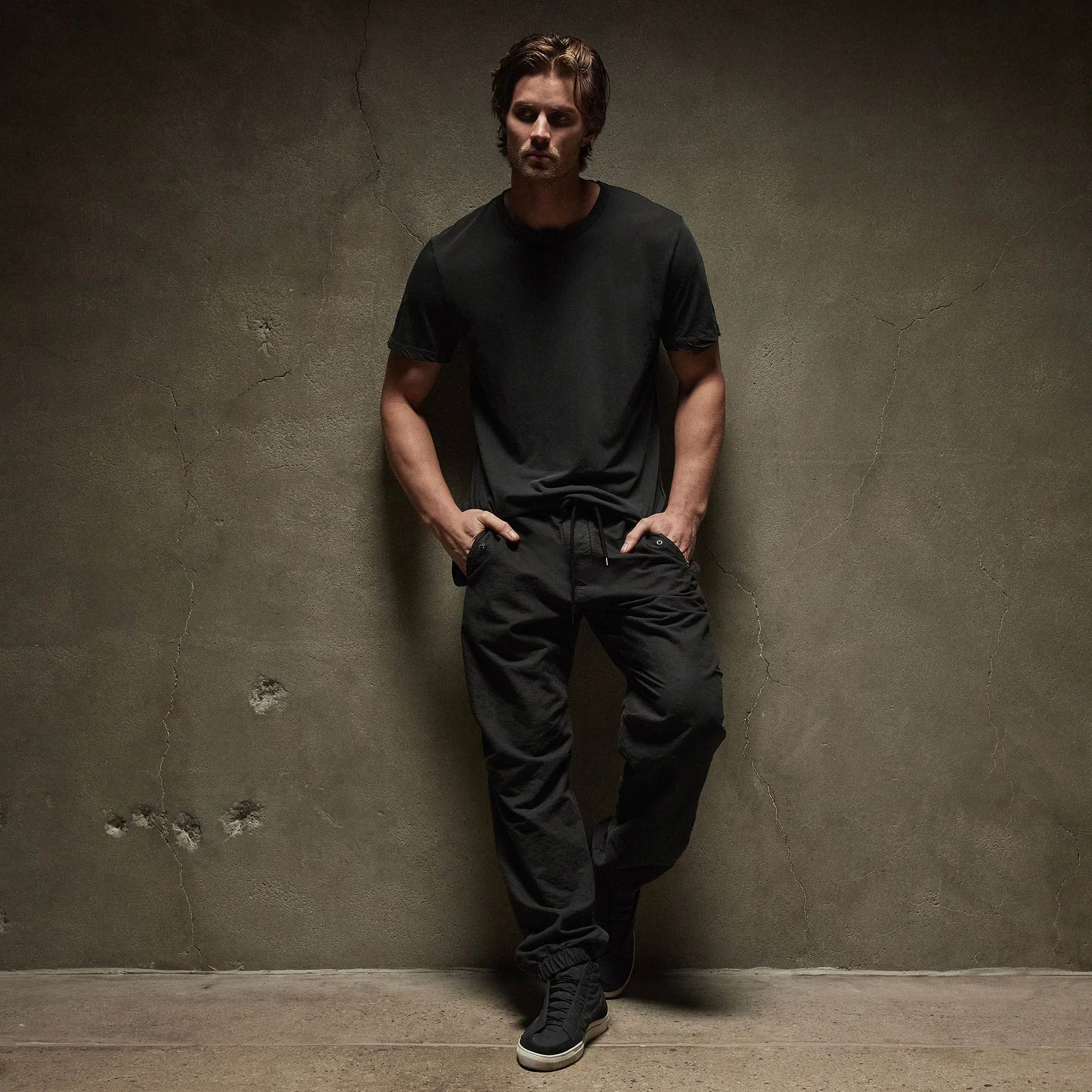 Clear Jersey Crew - Carbon Pigment sold by James Perse product image thumbnail 2