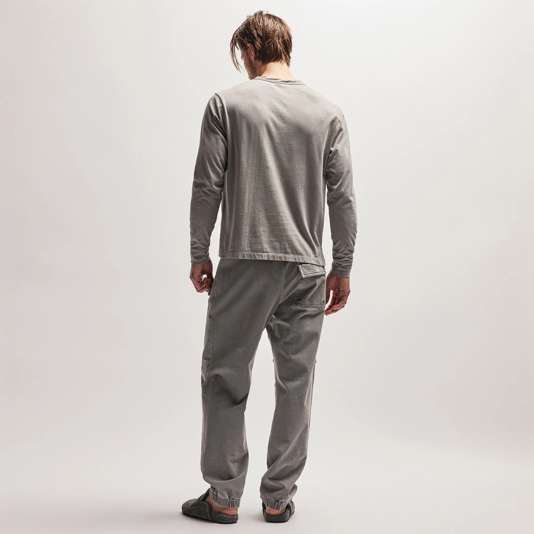 Heavy Luxe Jersey Henley - Silver Grey sold by James Perse product image thumbnail 4