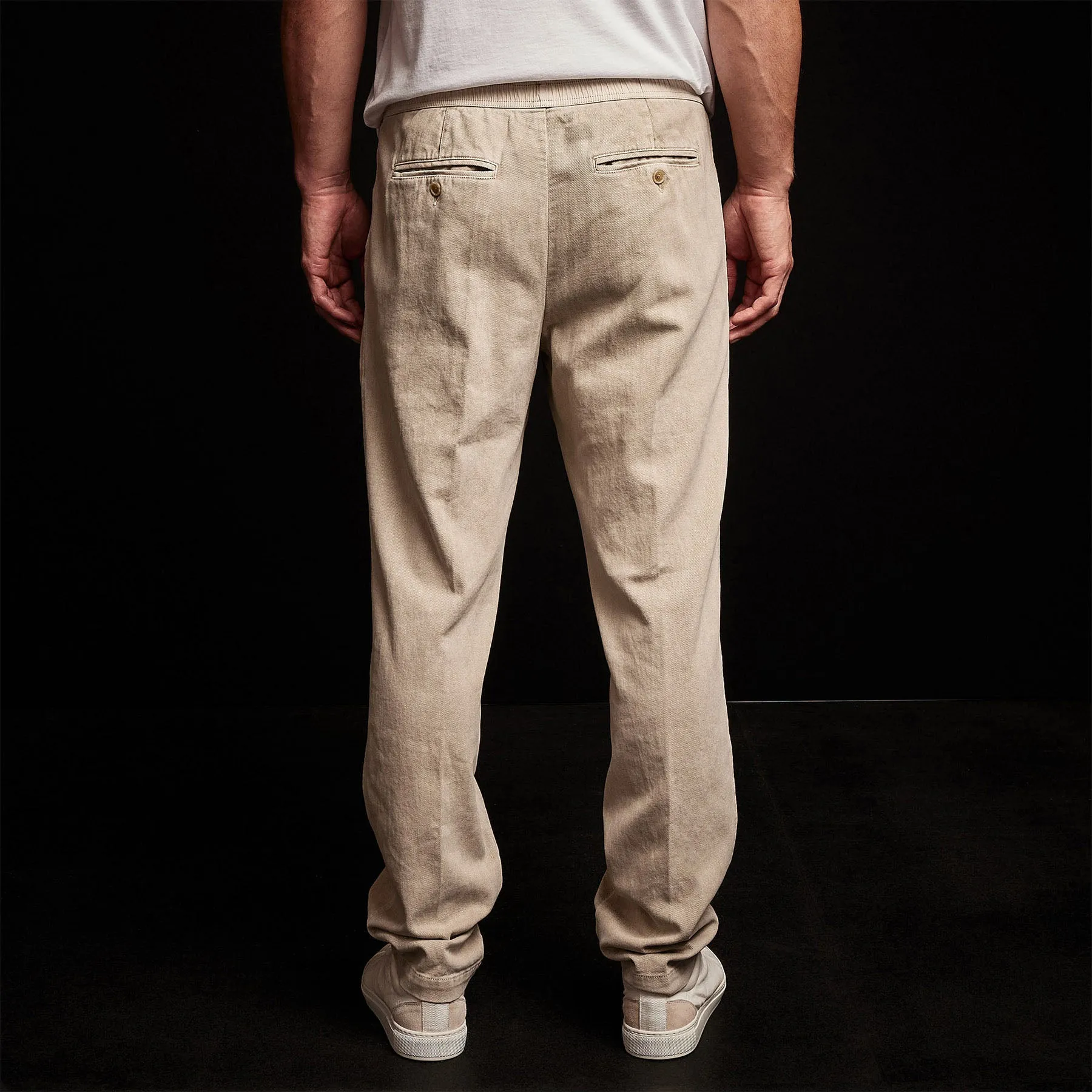Brushed Cotton Twill Trouser - Toast Pigment sold by James Perse product image thumbnail 5