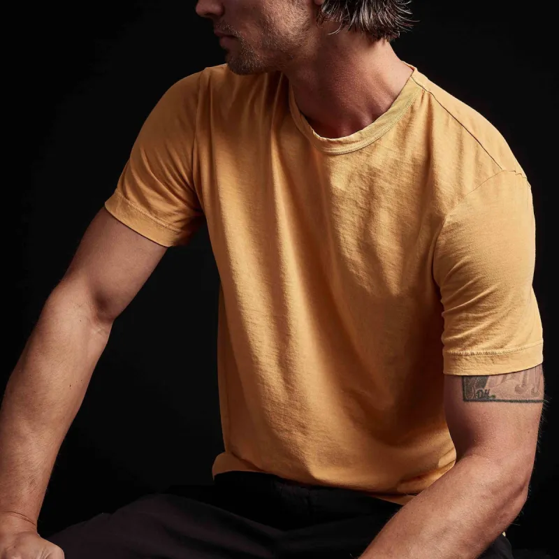 Short Sleeve Crew Neck - Apricot Pigment sold by James Perse