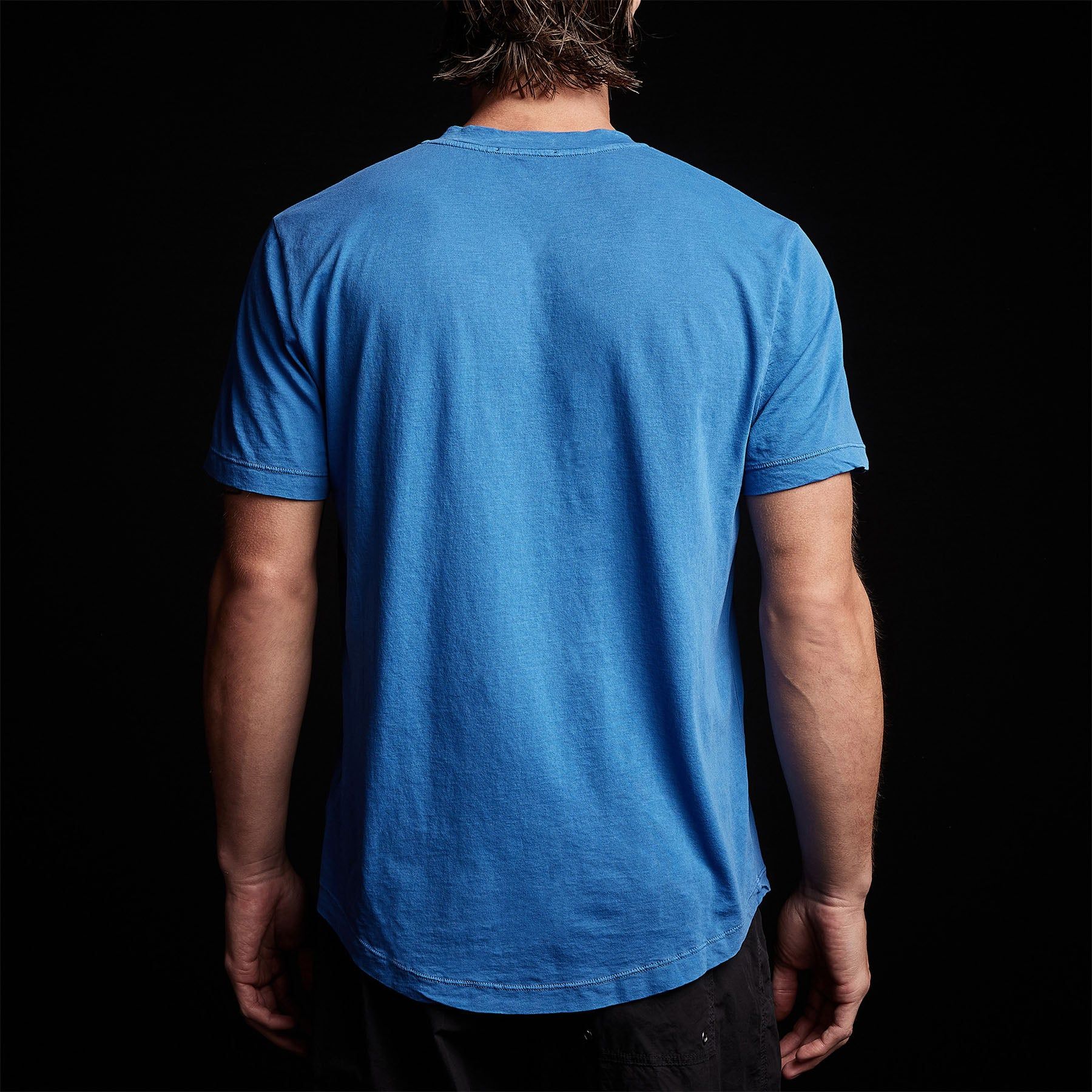 Clear Jersey V Neck - Electric Blue Pigment sold by James Perse product image thumbnail 4