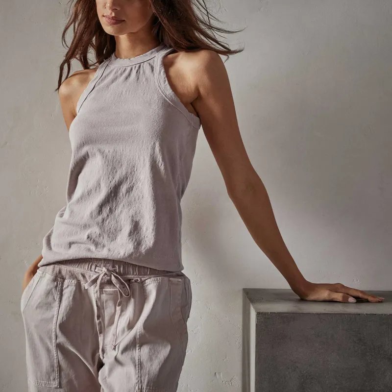 Brushed Jersey Muscle Tank - Calamine Pigment sold by James Perse