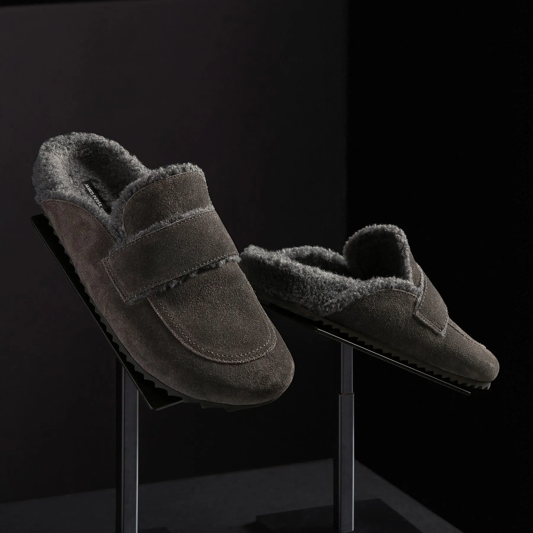 Women's Suede Shearling Loafer - Ash/Heather Grey sold by James Perse product image thumbnail 2