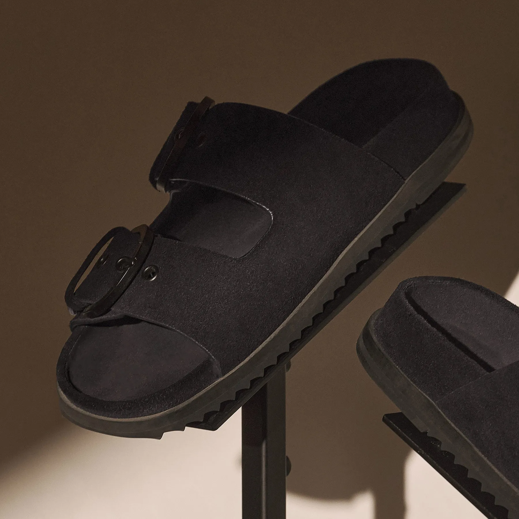 Women's Suede Buckle Slide - Black sold by James Perse product image thumbnail 2