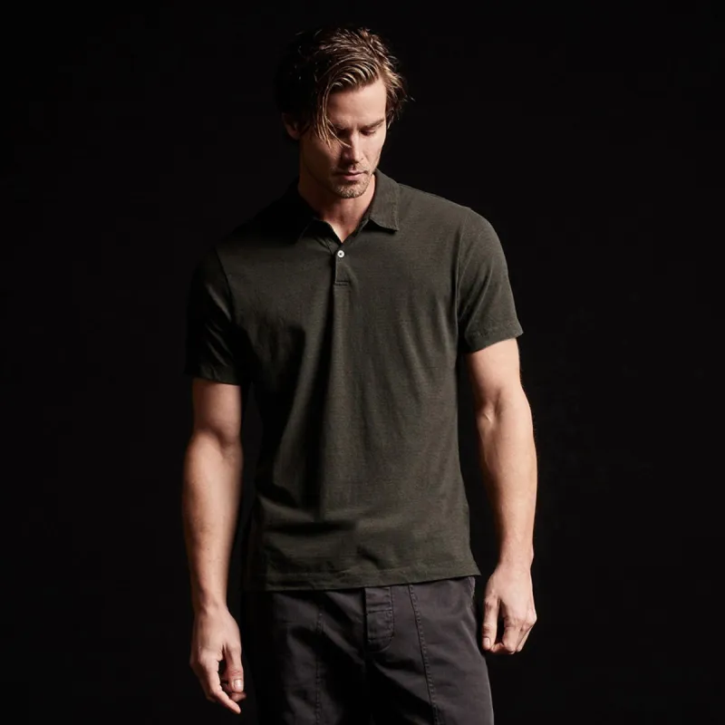 Micro Striped Polo - Abyss sold by James Perse