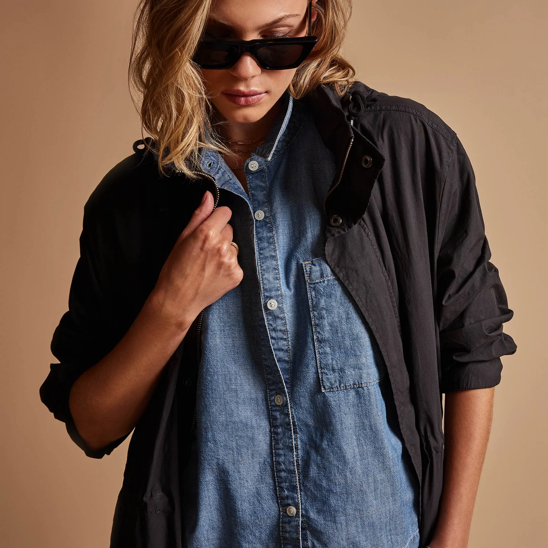 Lightweight Parka - Black sold by James Perse product image thumbnail 3