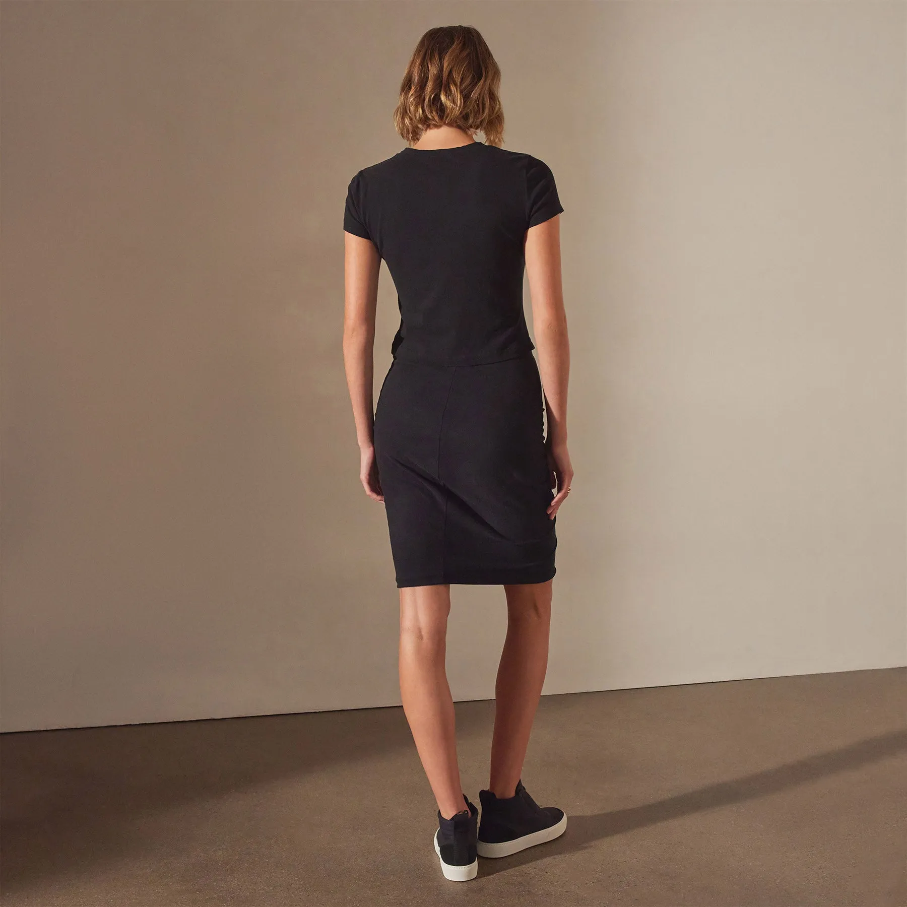 Brushed Jersey Cropped Tee - Black sold by James Perse product image thumbnail 4