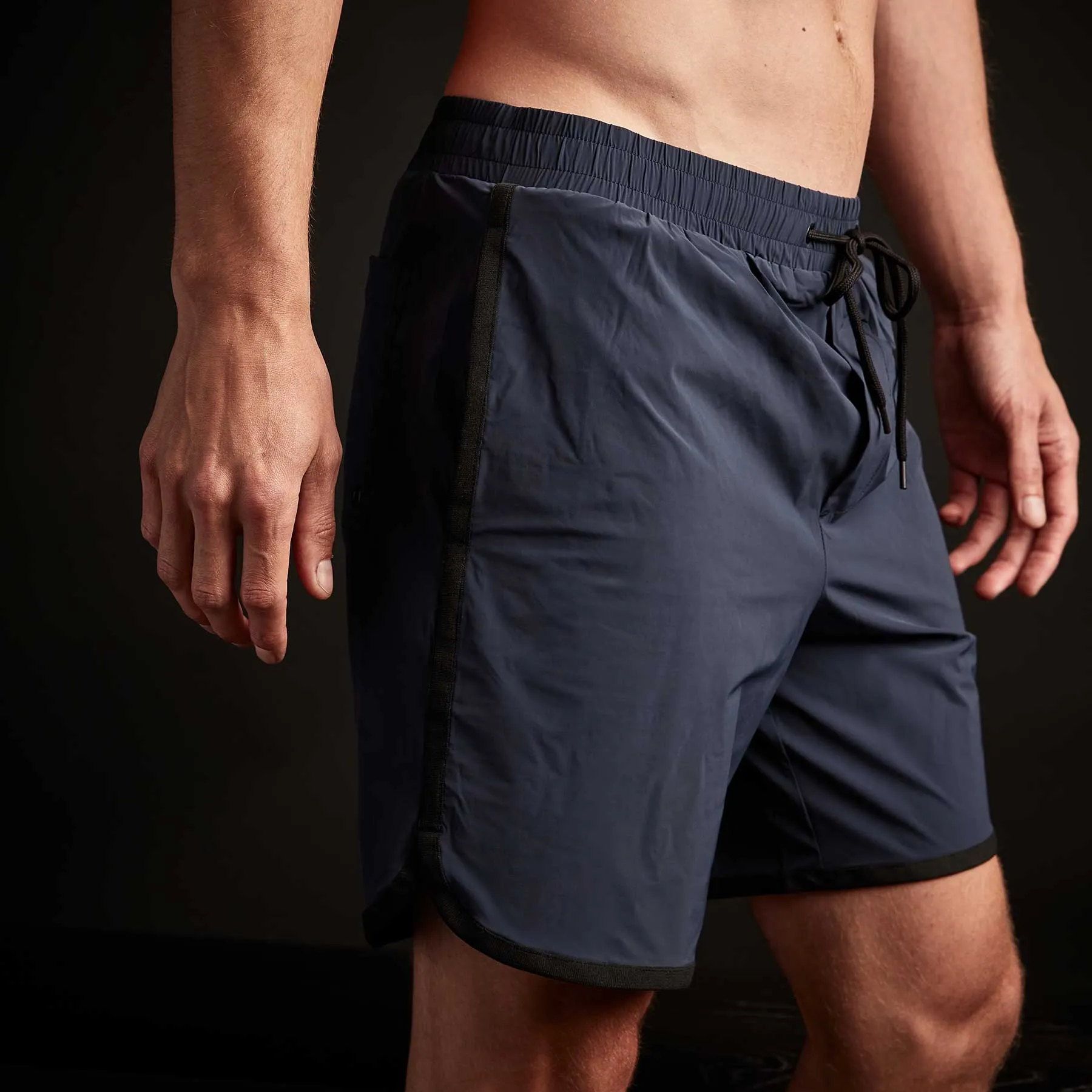 Curved Hem Boardshort - True Navy/Black sold by James Perse product image thumbnail 3