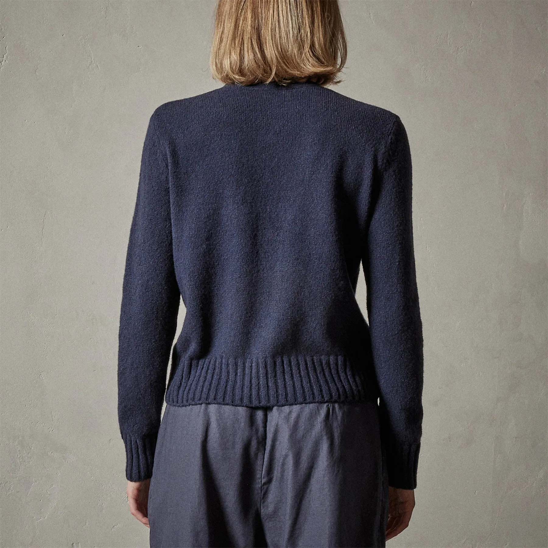 Cotton Cashmere Blend Cardigan - Navy sold by James Perse product image thumbnail 5