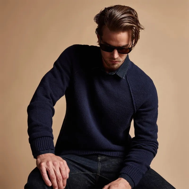 Bayshore Cashmere Sweater - Navy sold by James Perse