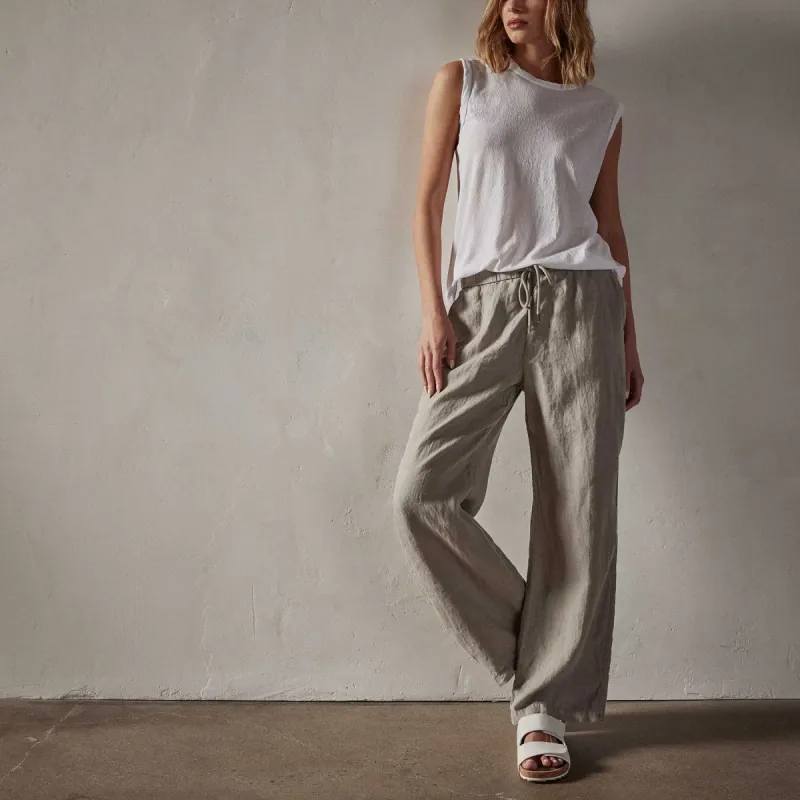 Lightweight Linen Pant - Silt Pigment sold by James Perse
