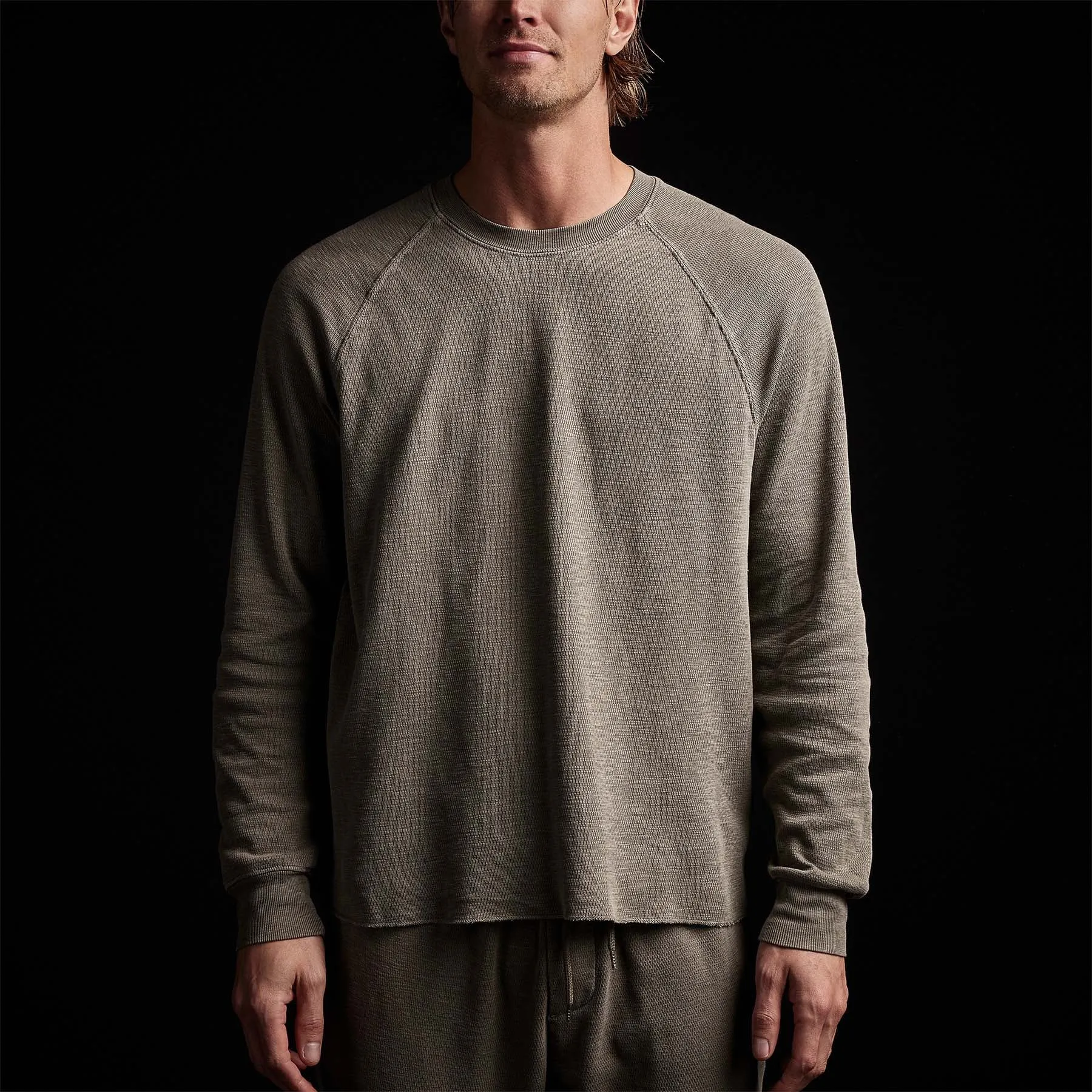 Long Sleeve Thermal Raglan - Ammo Pigment sold by James Perse product image thumbnail 3