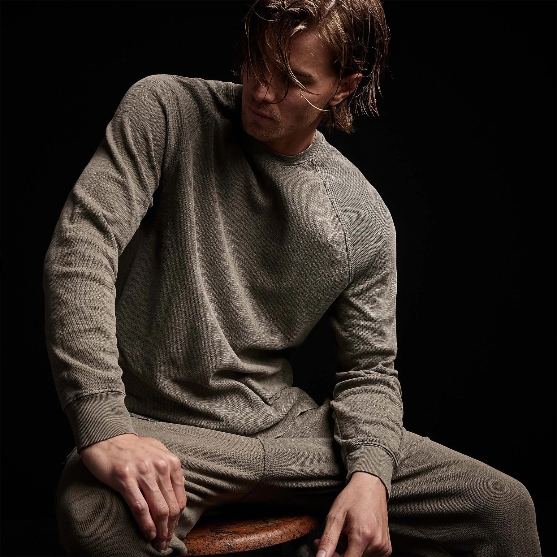 Long Sleeve Thermal Raglan - Ammo Pigment sold by James Perse