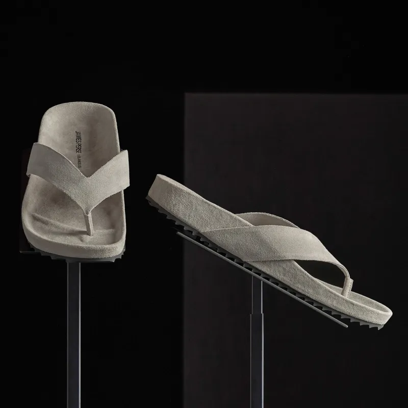 Women's Suede Flip Flop - Earth made by James Perse