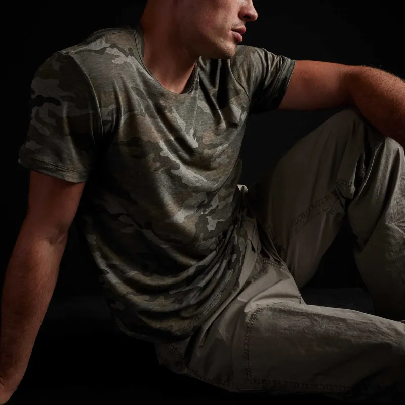 Clear Jersey Camo Crew - Jungle Camo sold by James Perse