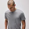 Luxe Lotus Jersey Tee - Silver Grey sold by James Perse