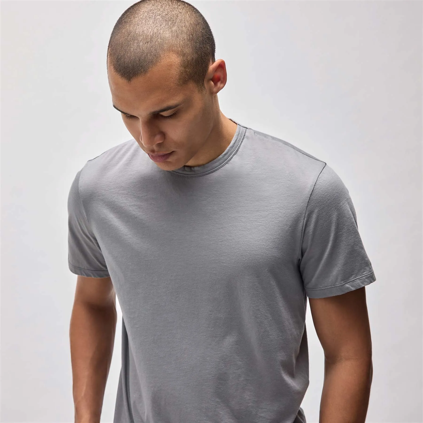 Luxe Lotus Jersey Tee - Silver Grey sold by James Perse product image thumbnail 2