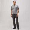 Luxe Lotus Jersey Tee - Silver Grey sold by James Perse