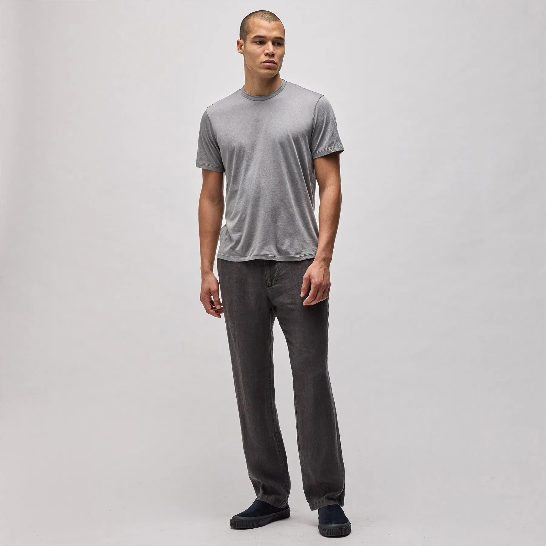 Luxe Lotus Jersey Tee - Silver Grey sold by James Perse product image thumbnail 3