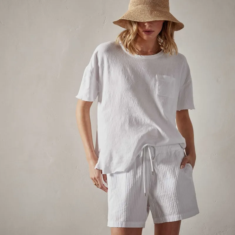 Venice Beach Tee - White sold by James Perse