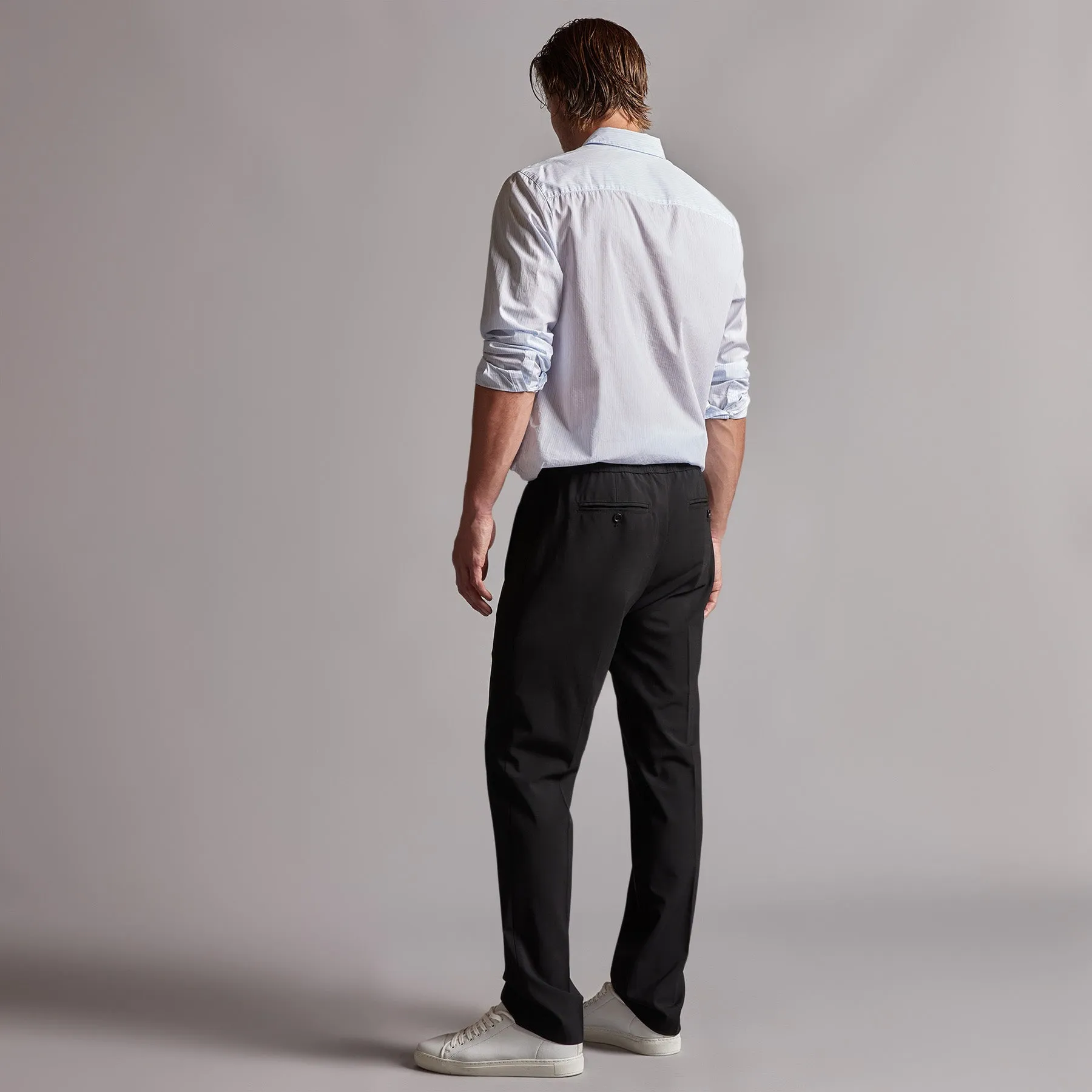 Stretch Wool Blend Pant - Black sold by James Perse product image thumbnail 4