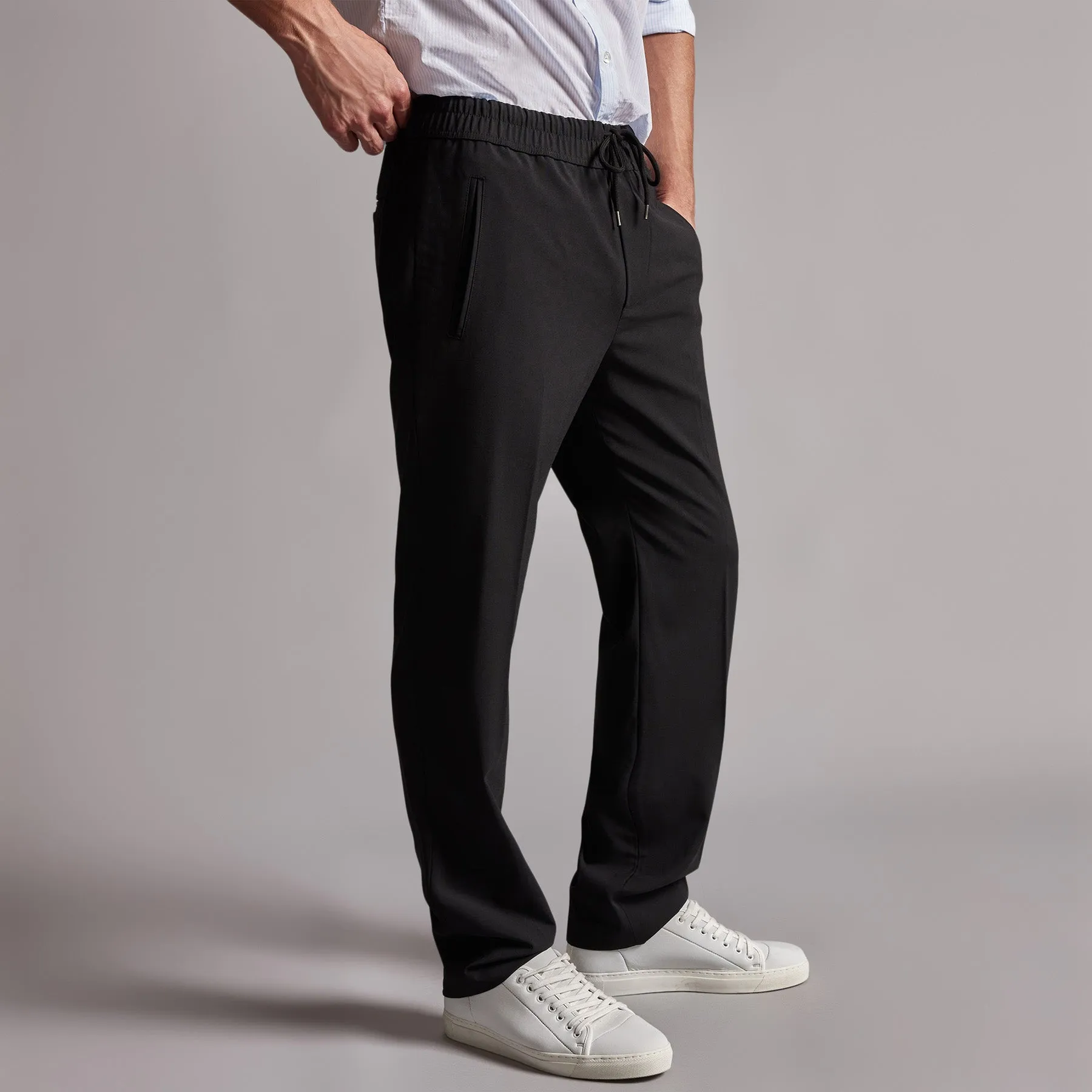 Stretch Wool Blend Pant - Black sold by James Perse product image thumbnail 2
