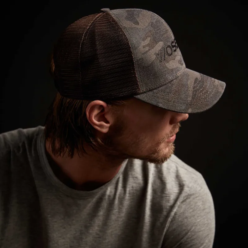 Y/OSEMITE Camo Trucker Hat - Forest Camo made by James Perse